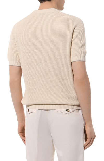 Джемпер изо льна и хлопка BRUNELLO CUCINELLI, арт. M2L70B2257, фото 4