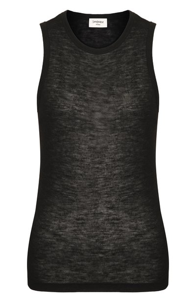 Женский майка из кашемира и шелка SAINT LAURENT, арт. 849920/Y38BL