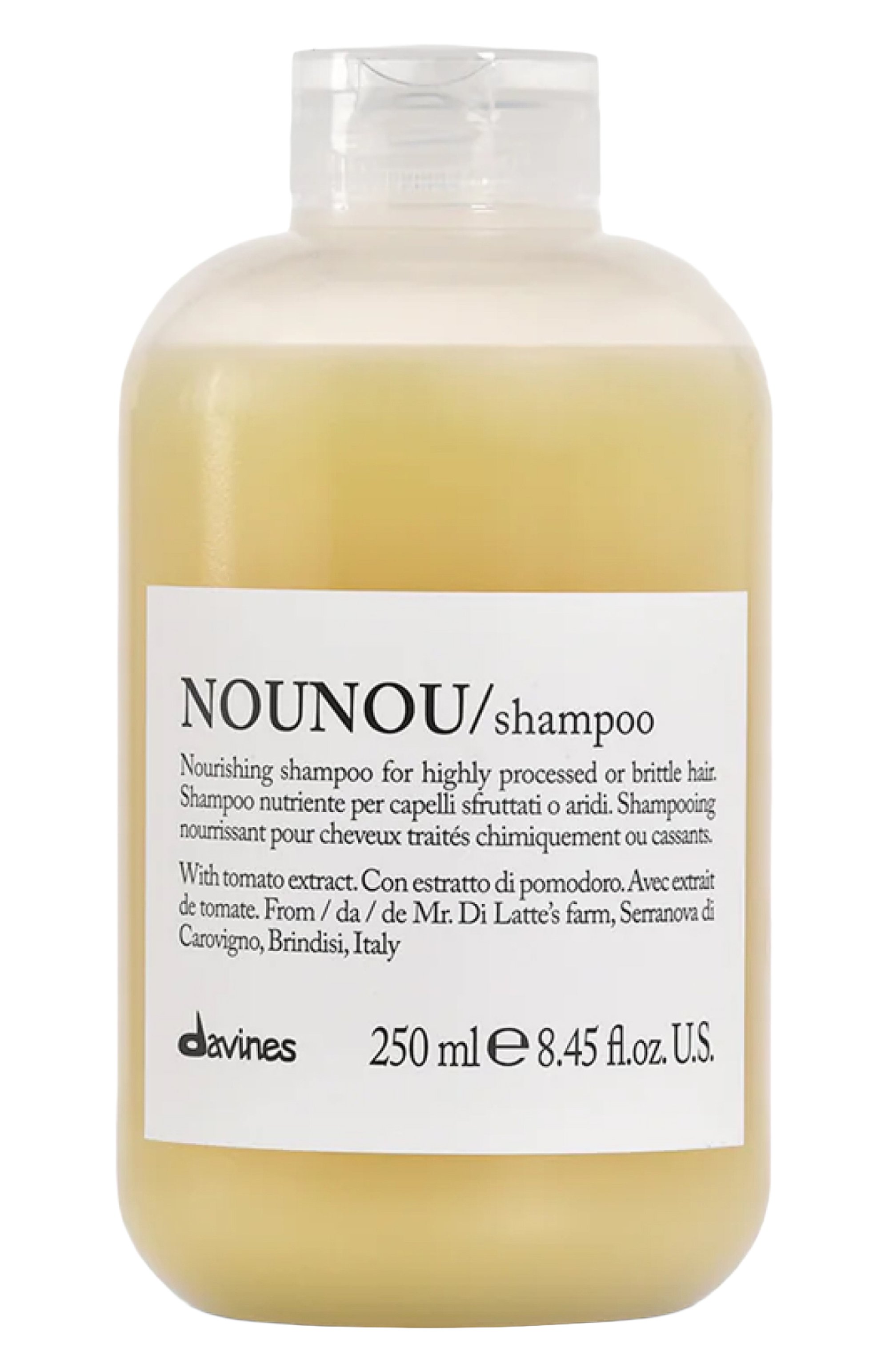 Питательный шампунь для уплотнения волос nounou (250ml) DAVINES, арт. 75000, фото 1