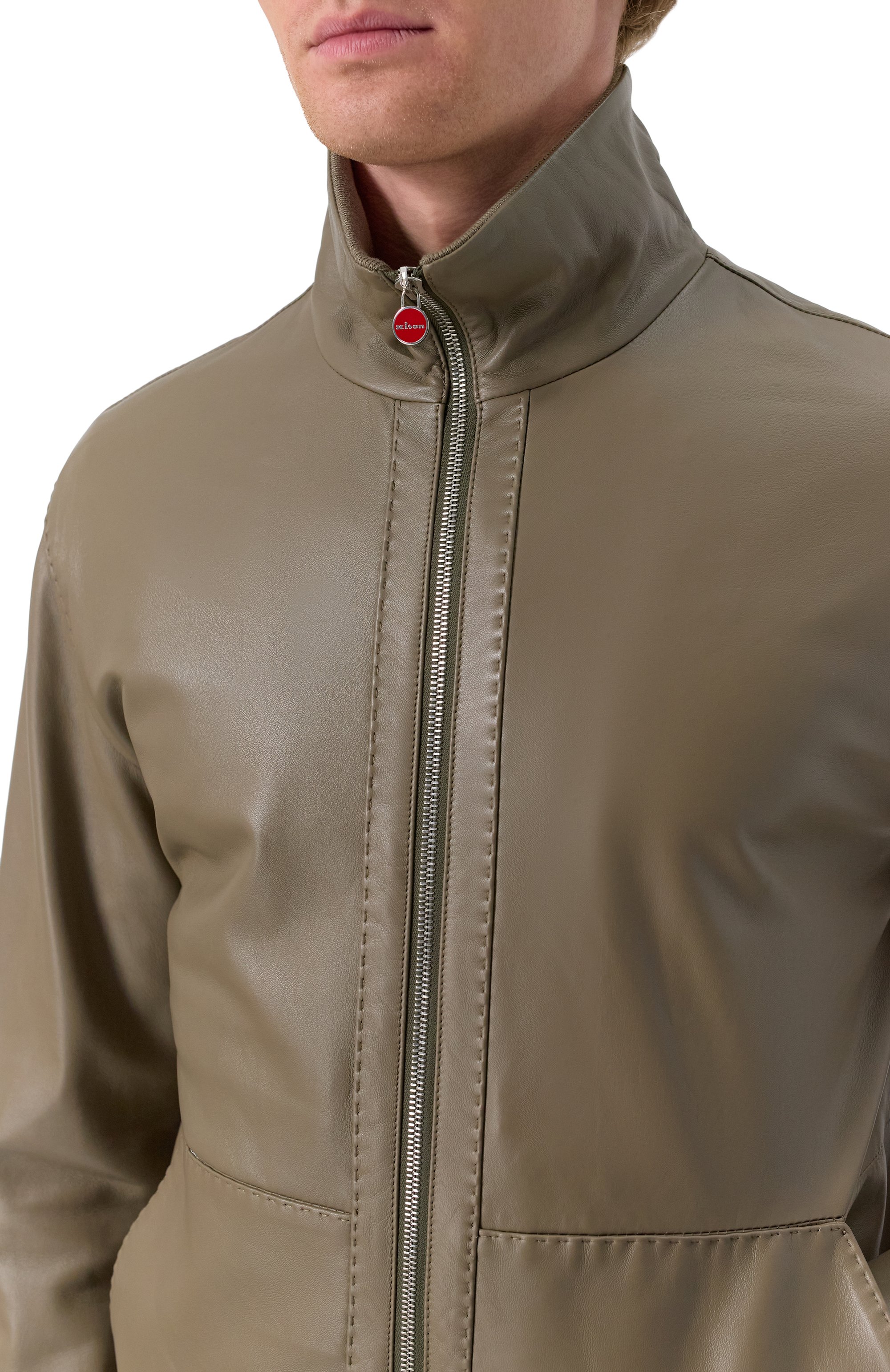 Кожаный бомбер KITON, арт. UW2056V0822F09, фото 5