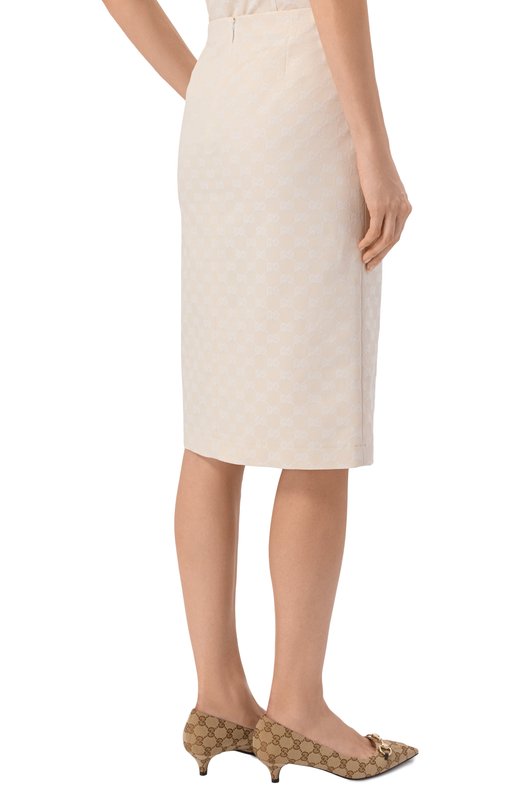Юбка Gucci 851945/ZAQXT Кремовый  851945/ZAQXT Фото 4