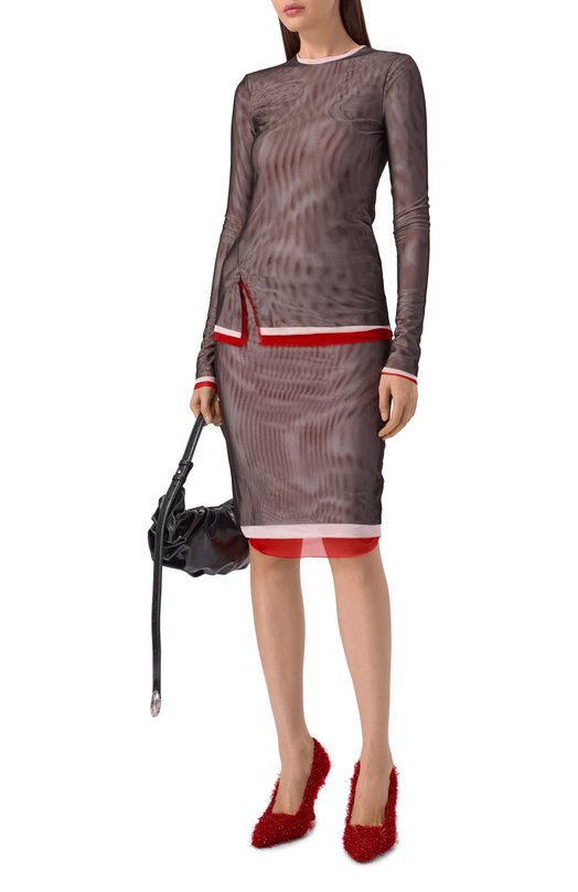 Юбка MSGM 3942MDD04/257820 Чёрный  3942MDD04/257820 Фото 2