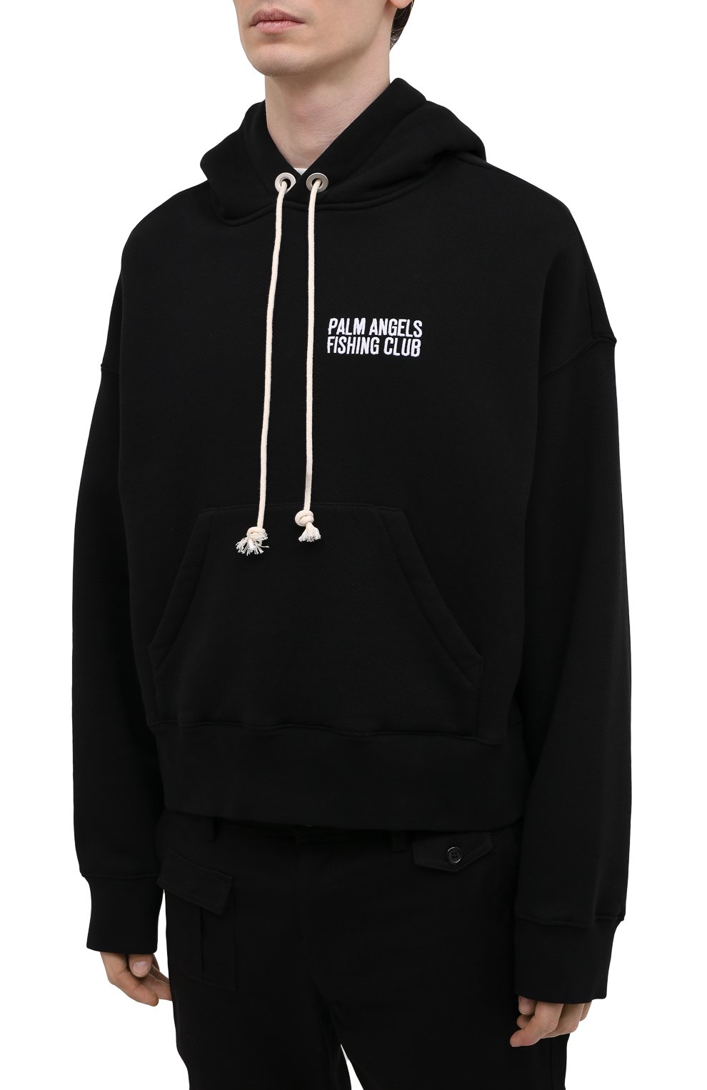 Хлопковое худи PALM ANGELS, арт. PMBB058S21FLE0011044, фото 3