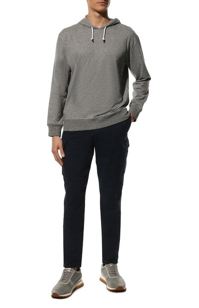 Худи из хлопка и льна BRUNELLO CUCINELLI, арт. MTU153450, фото 2