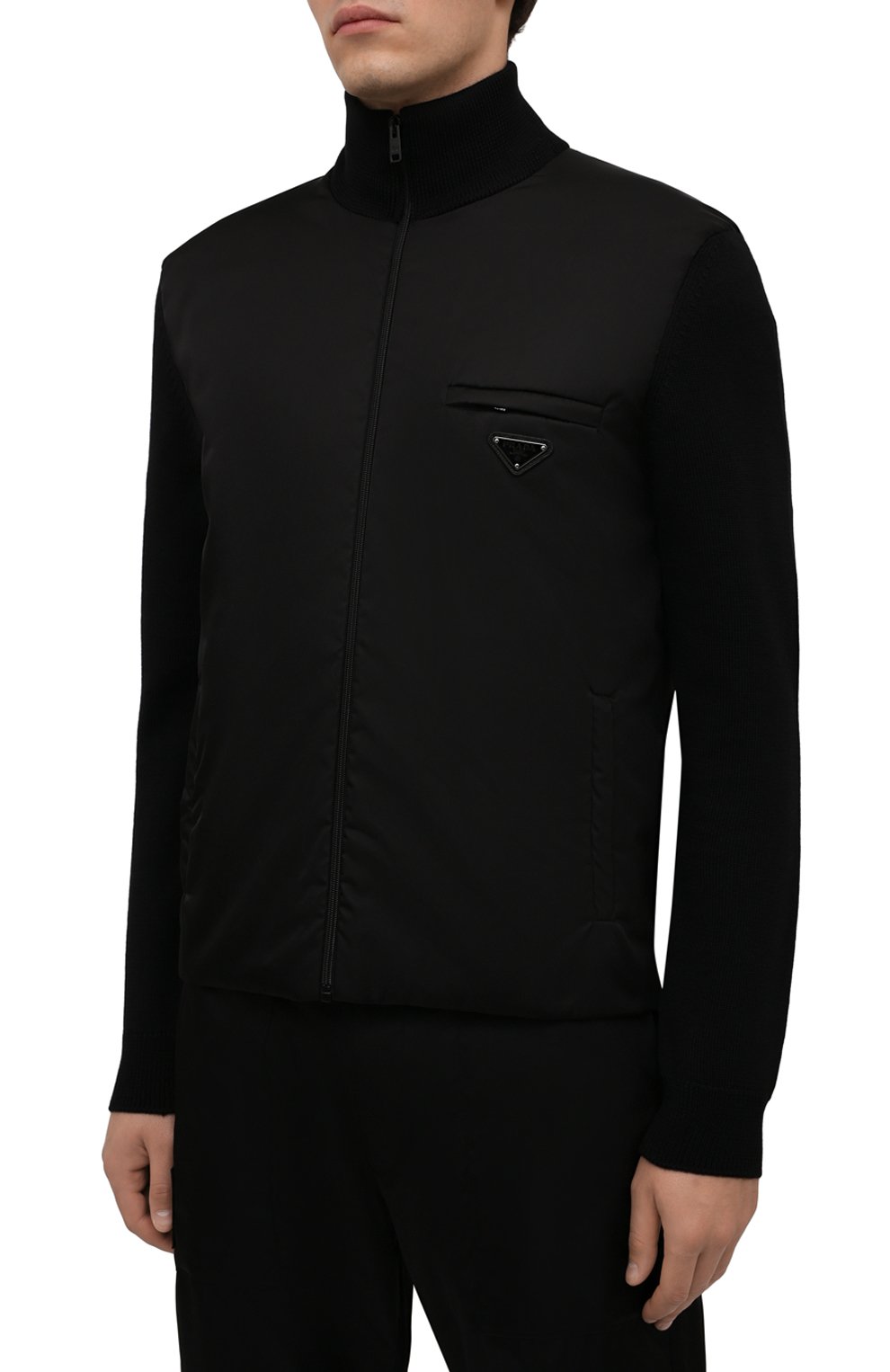 Комбинированный кардиган PRADA, арт. UMC149-1JF4-F0002-202, фото 3