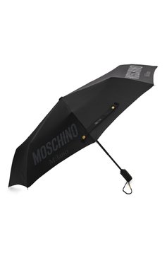 Женский складной зонт MOSCHINO черного цвета, арт. 8021-0PENCL0SE | Фото 2 (Материал: Текстиль, Металл, Синтетический материал; Региональные ограничения белый список (Axapta Mercury): RU; Нос: Не проставлено)