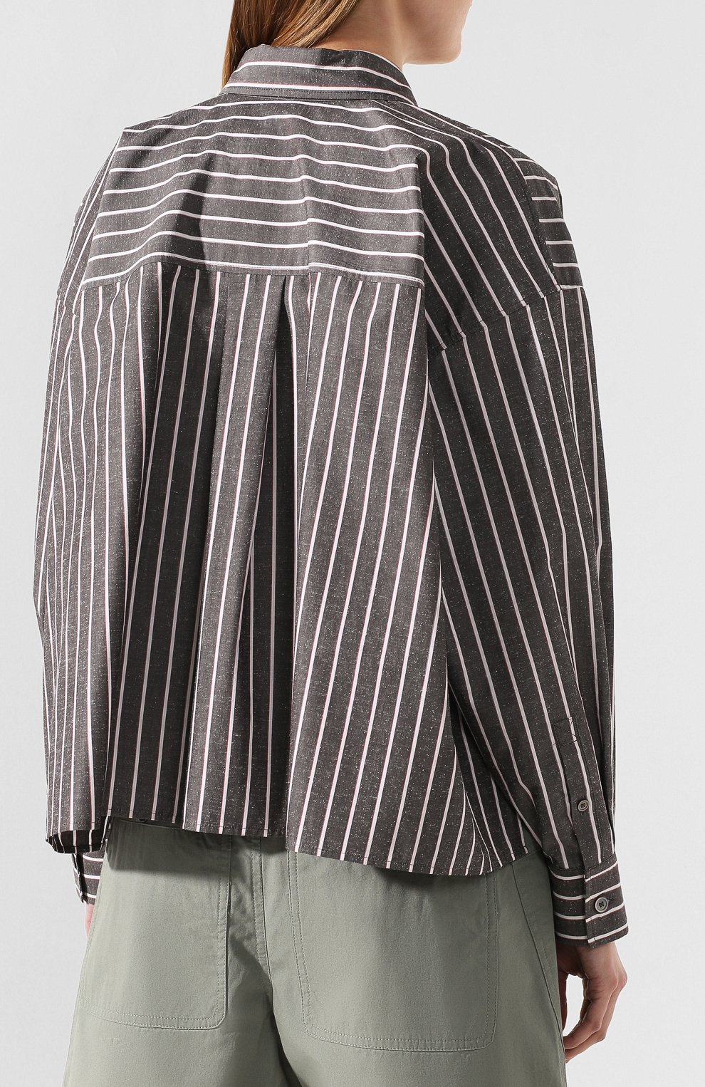 Рубашка из смеси хлопка и шелка ISABEL MARANT, арт. CH0224-20P018I/MACA0, фото 4
