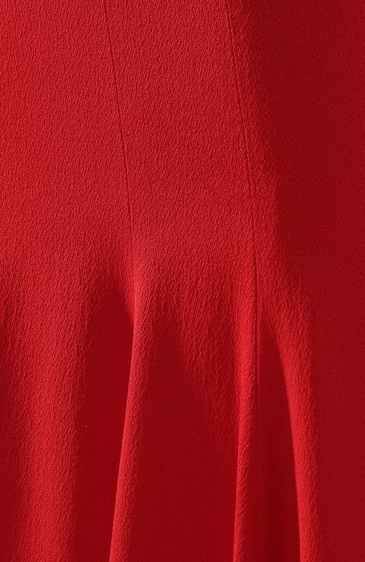 Однотонная юбка-макси на молнии Brandon Maxwell Красный, фото 5