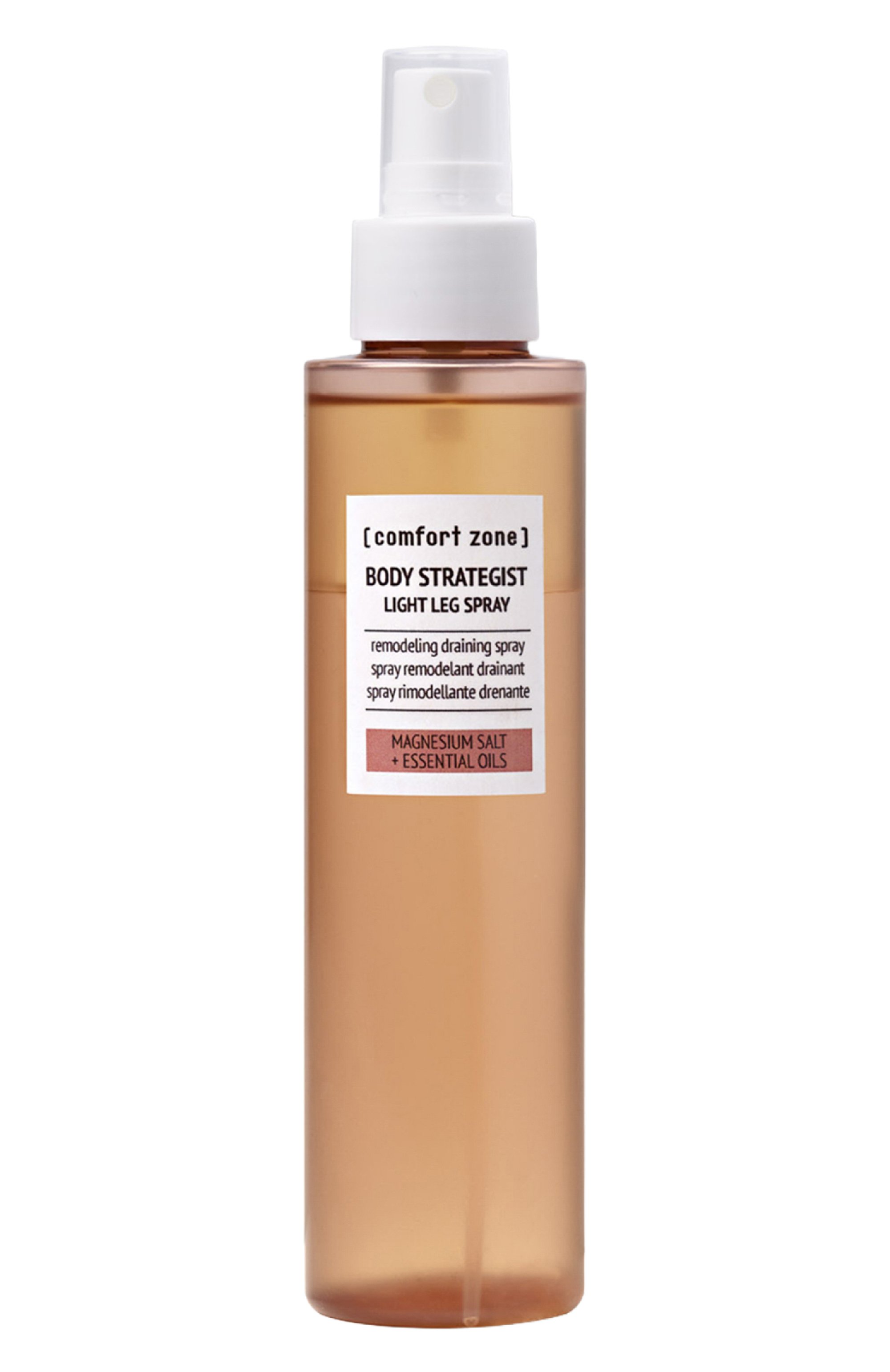 Двухфазный ремоделирующий спрей для ног с дренирующим эффектом body strategist (150ml) COMFORT ZONE бесцветного цвета по цене 6780 руб., арт. 12513, фото 1 Двухфазный ремоделирующий спрей для ног с дренирующим эффектом body strategist (150ml) COMFORT ZONE, арт. 12513, фото 1