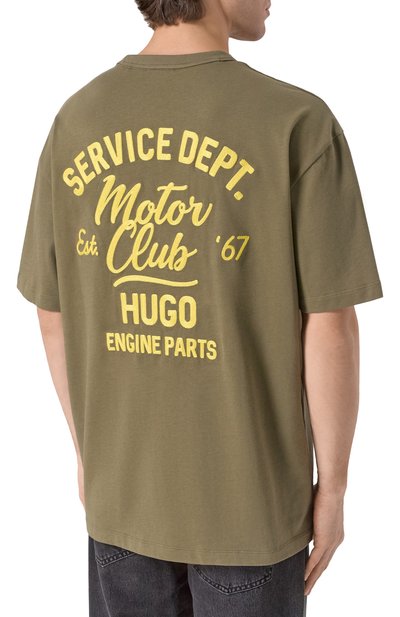 Хлопковая футболка HUGO BLUE, арт. 50534754, фото 4