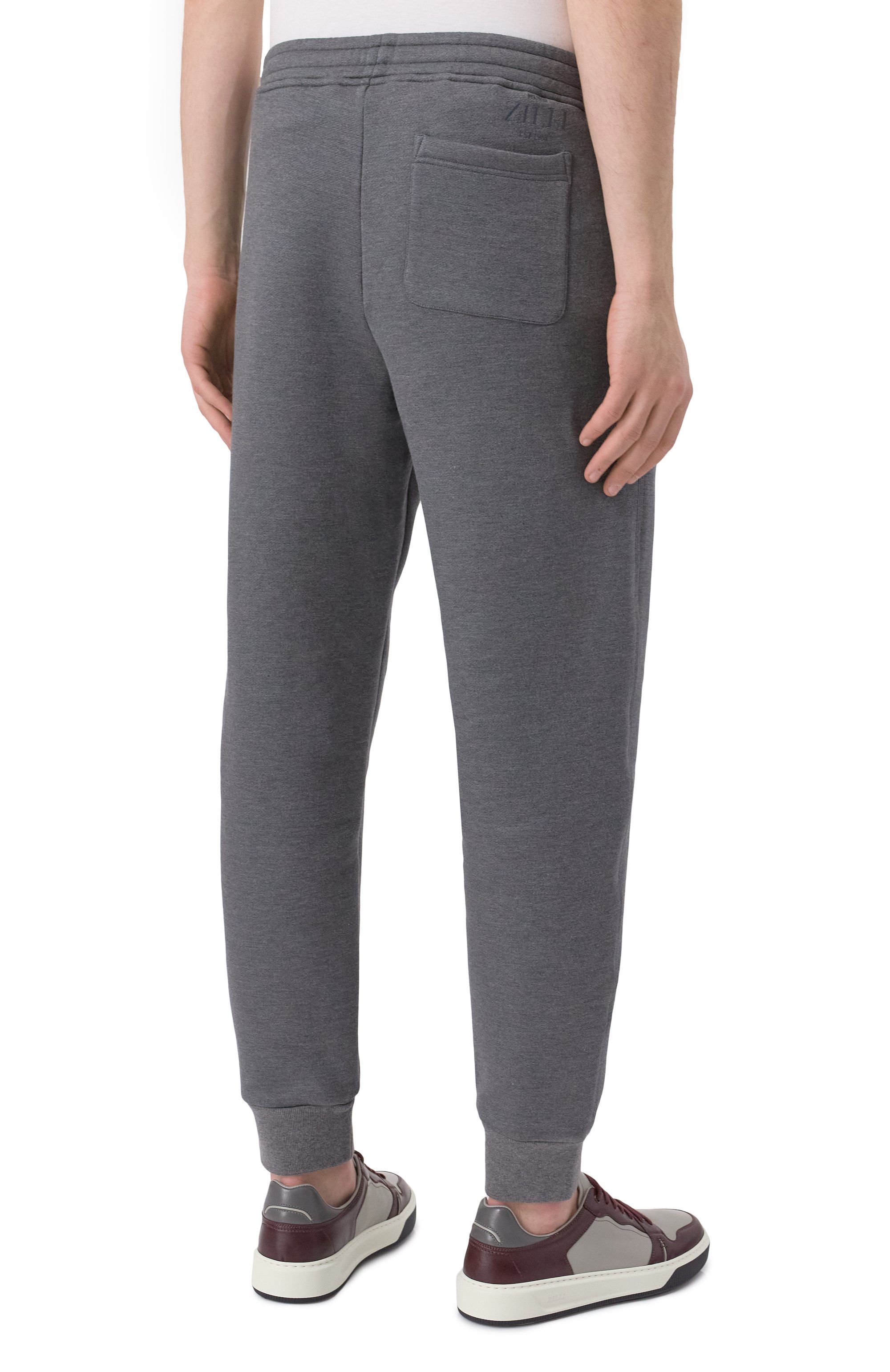 Джоггеры из хлопка и шелка ZILLI, арт. JSP304M013989005U, фото 4