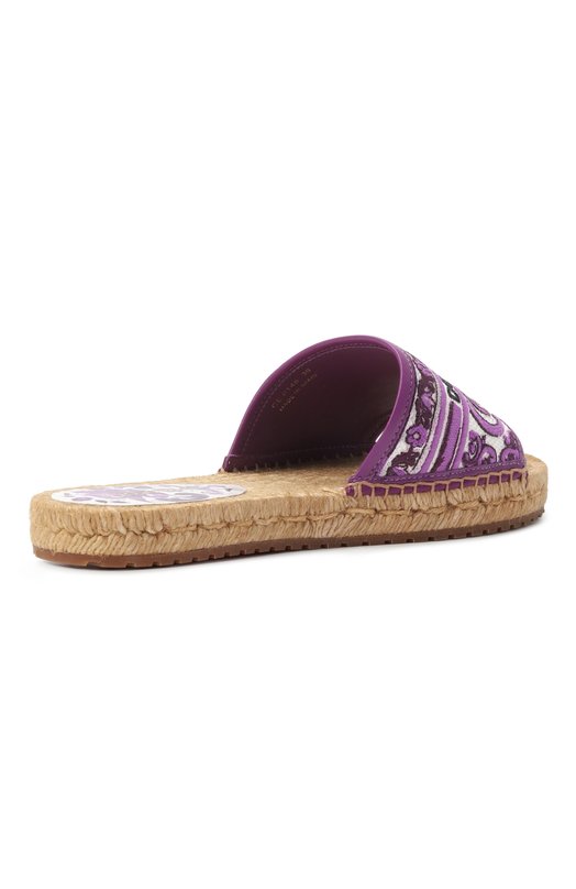 Текстильные шлепанцы Dolce & Gabbana CE0148/AV804 Фиолетовый  CE0148/AV804 Фото 5