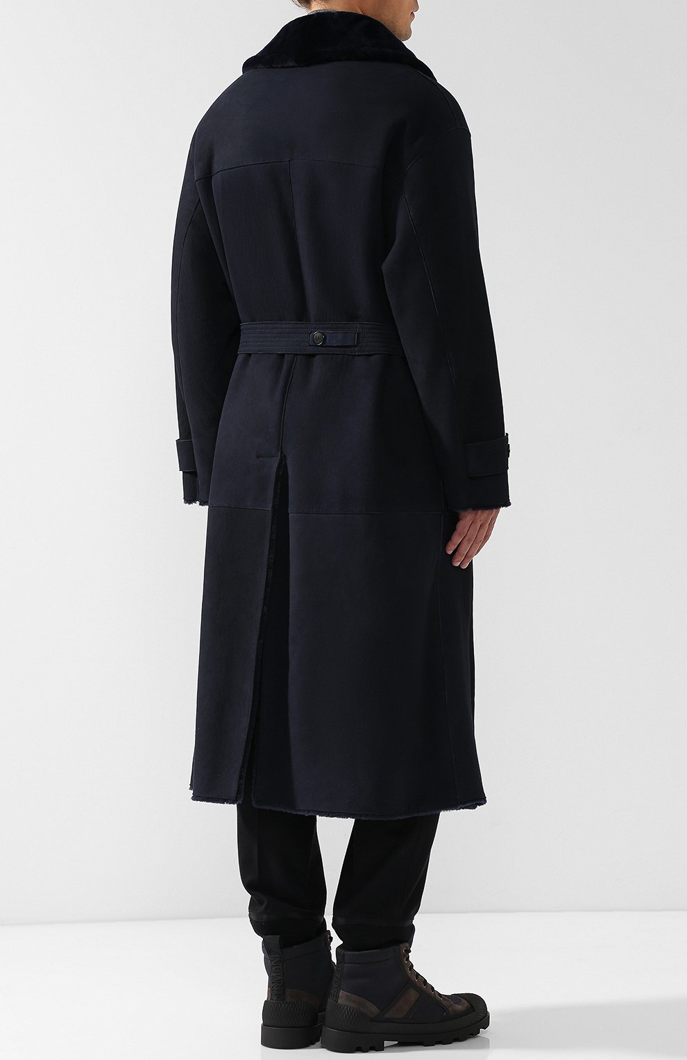 Двубортная дубленка с отложным воротником GIORGIO ARMANI, арт. 1SL02P/1SP26, фото 4