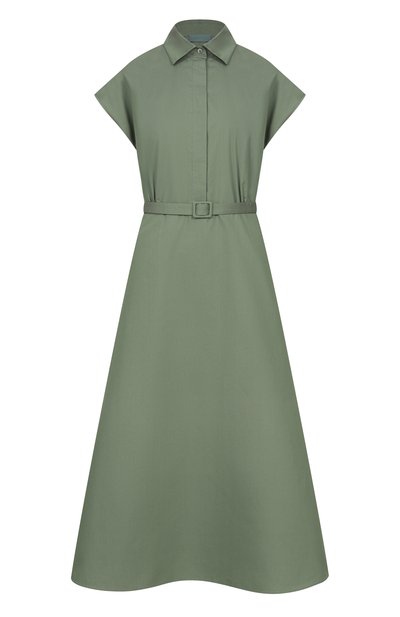 Женское платье из хлопка и шелка MVST, арт. M26.2PW.D017/F084