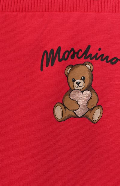 Хлопковые брюки MOSCHINO фуксия цвета по цене 10850 руб., арт. HCP050/LDA14/10-14, фото 3 Хлопковые брюки MOSCHINO, арт. HCP050/LDA14/10-14, фото 3