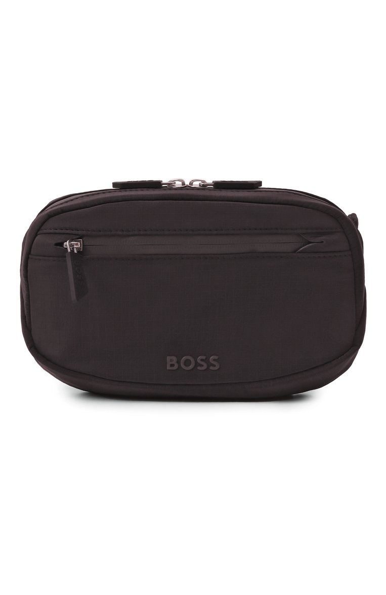 Мужская поясная сумка styven BOSS черного цвета, арт. 50536280 | Фото 1 (Размер: small; Драгоценные камни: Проставлено; Материал: Текстиль; Материал сплава: Проставлено; Ремень/цепочка: На ремешке; Случай: Повседневный)