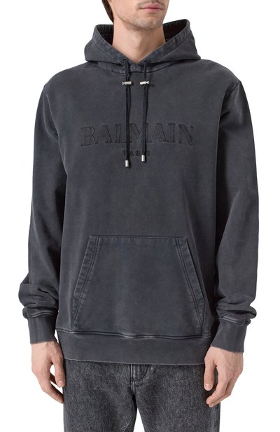 Хлопковое худи BALMAIN, арт. EH1JT047/BC72, фото 3