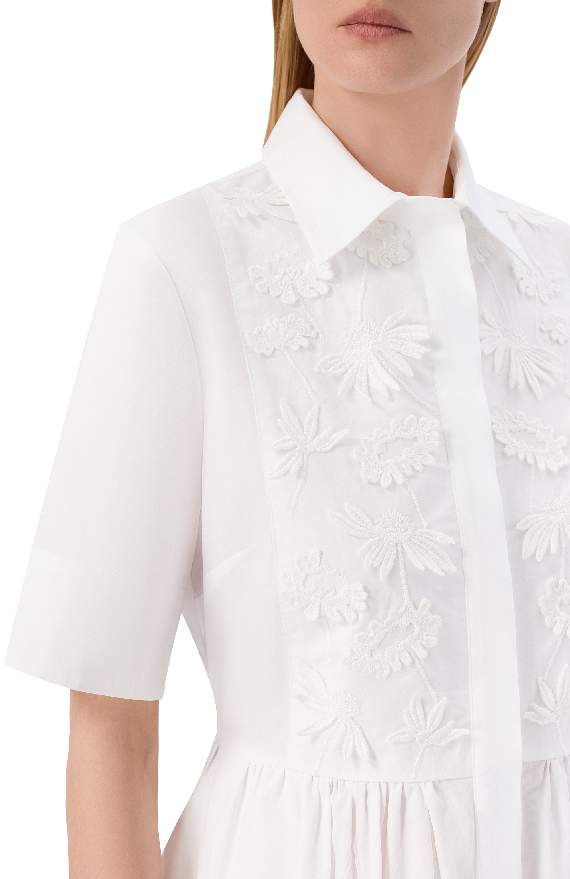 Хлопковое платье P.A.R.O.S.H. белого цвета по цене 94450 руб., арт. D726107/CUB026, фото 4 Хлопковое платье P.A.R.O.S.H., арт. D726107/CUB026, фото 4