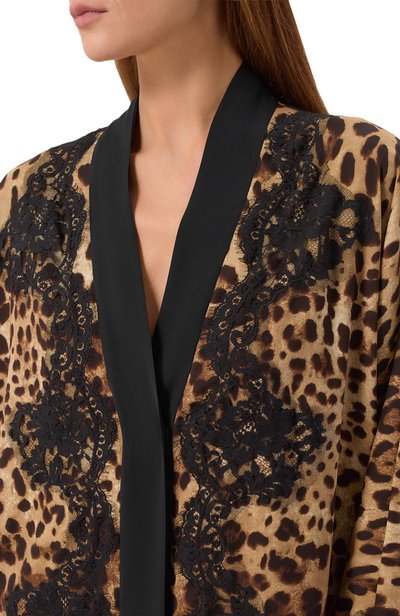 Платье из шелка и хлопка DOLCE & GABBANA, арт. F612NT/FSADD, фото 4