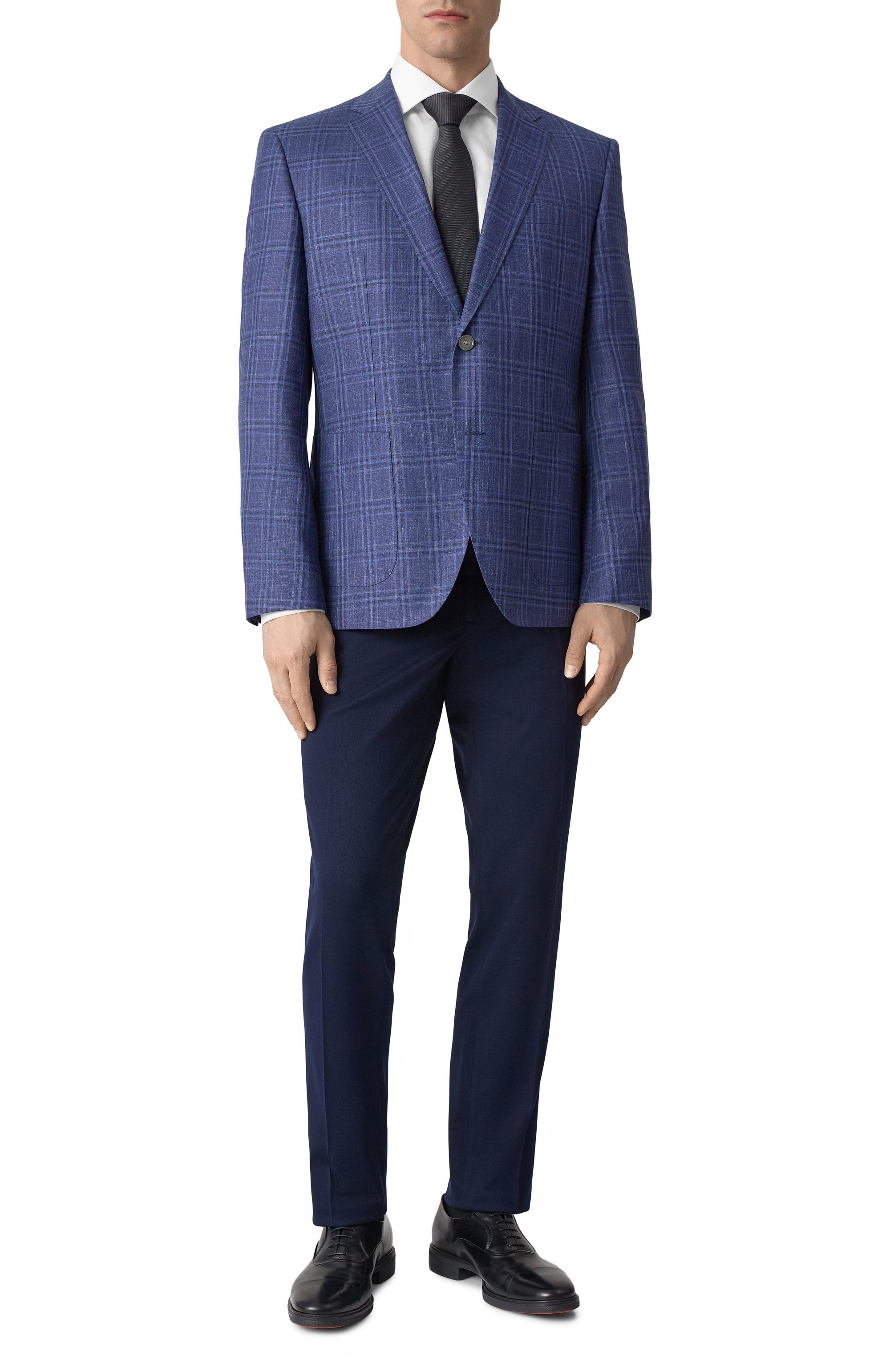 Пиджак из шерсти и шелка BOSS, арт. 50540722, фото 2