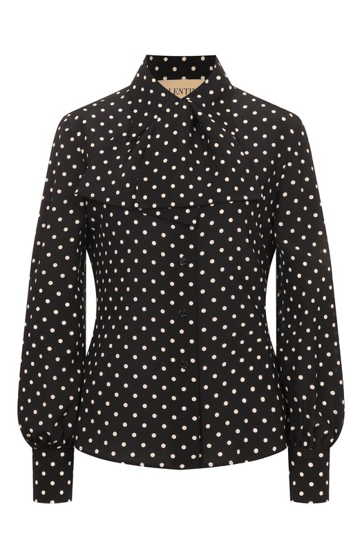 Шелковая блузка Valentino 8B3AB8429DW Чёрно-белый 8B3AB8429DW