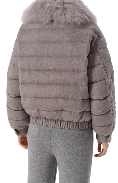 Пуховая куртка из шерсти и кашемира MANZONI24, арт. 25M1567-S0FT0CFE, фото 4