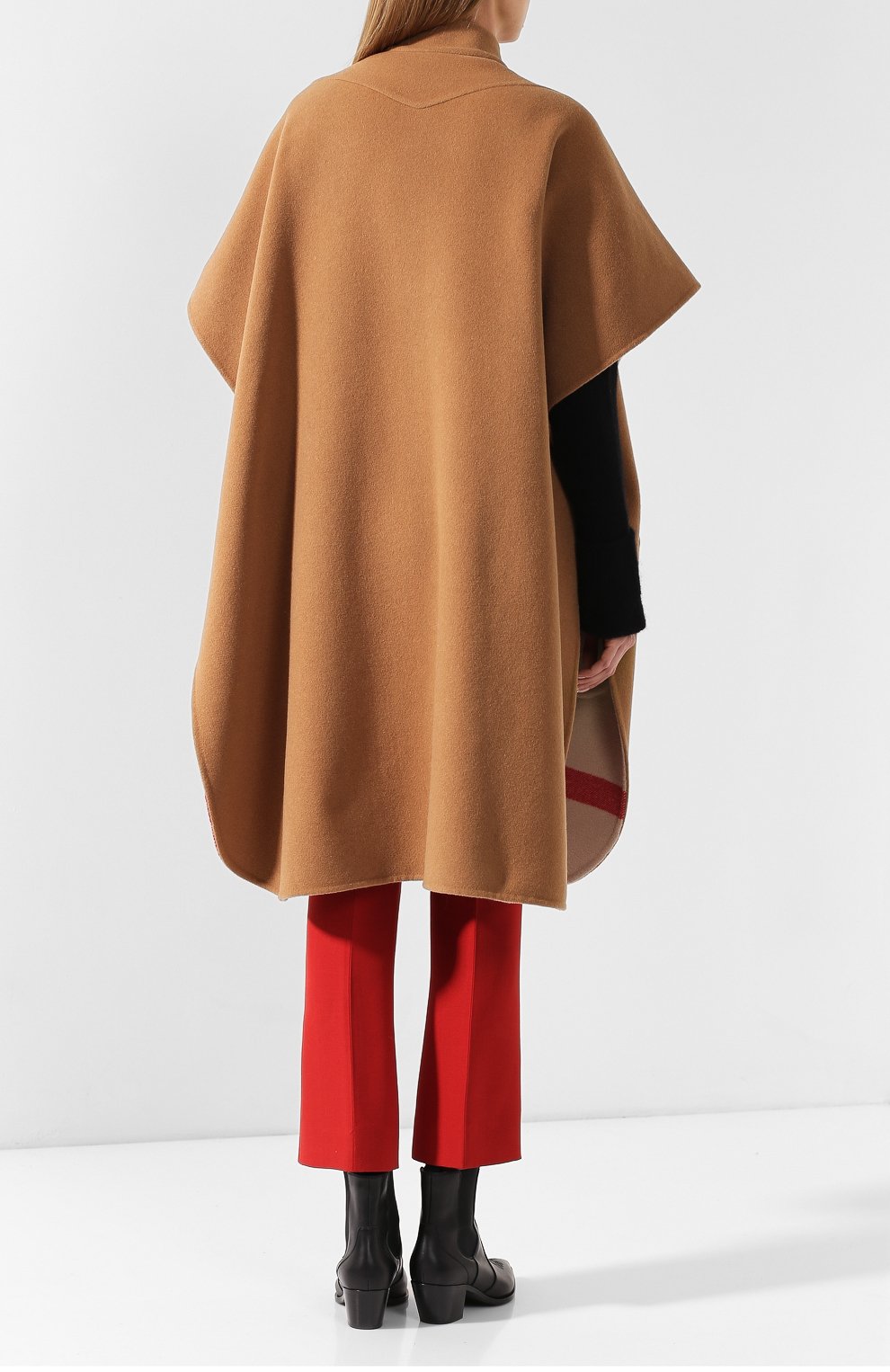 Двустороннее пончо BURBERRY, арт. 8009862, фото 4