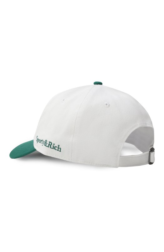 Хлопковая бейсболка Sporty and Rich AC040516006WH01 Белый  AC040516006WH01 Фото 2