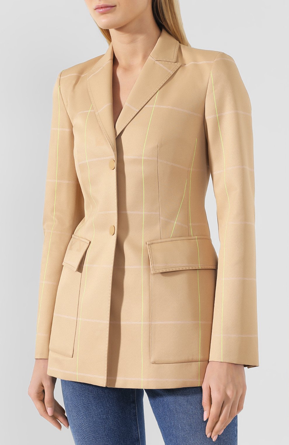 Приталенный жакет OFF-WHITE, арт. 0WEF022R19C910579900, фото 3