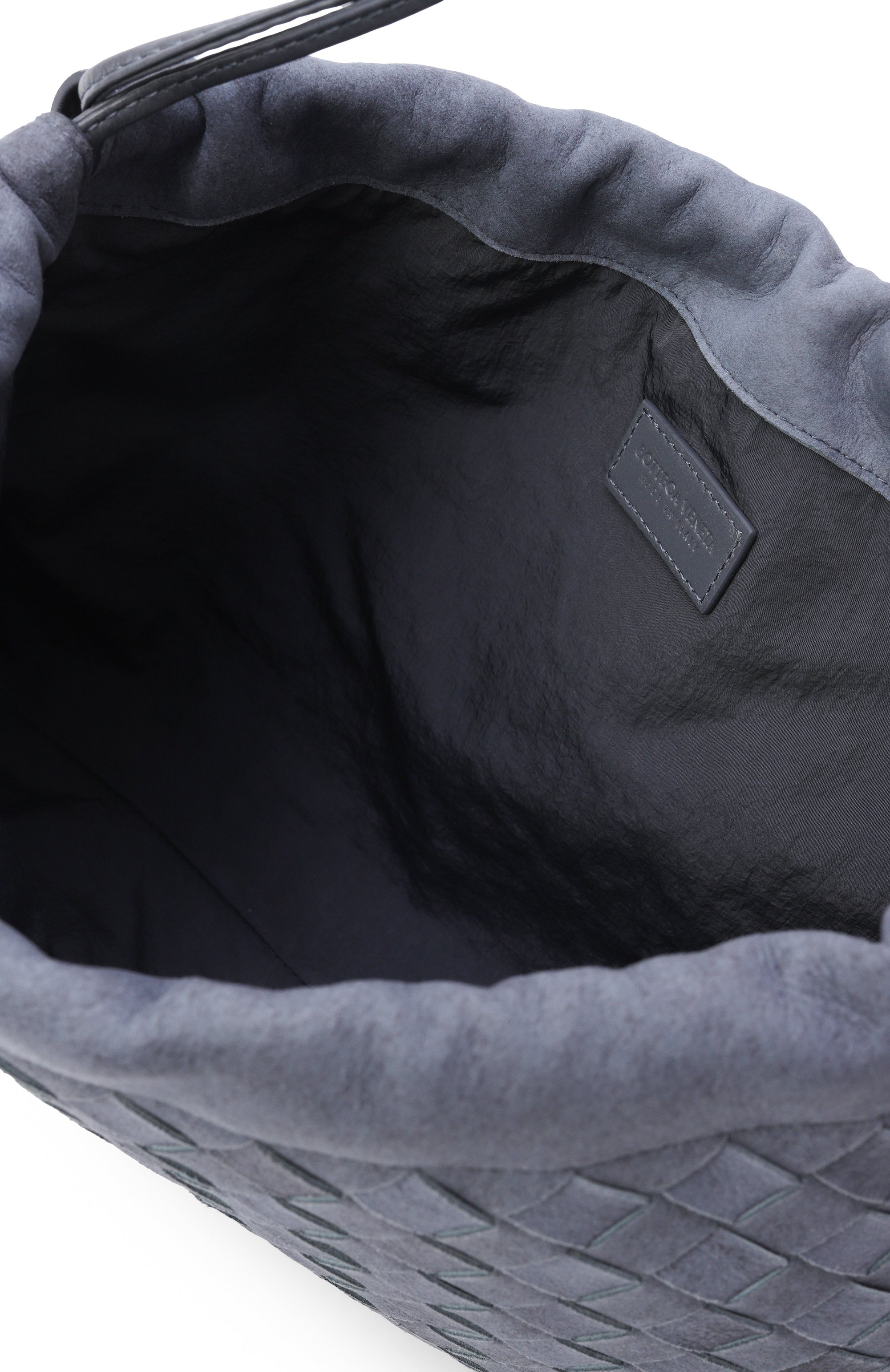 Сумка dustbag medium BOTTEGA VENETA серого цвета по цене 288500 руб., арт. 796728/V6FQ1, фото 6 Сумка dustbag medium BOTTEGA VENETA, арт. 796728/V6FQ1, фото 6