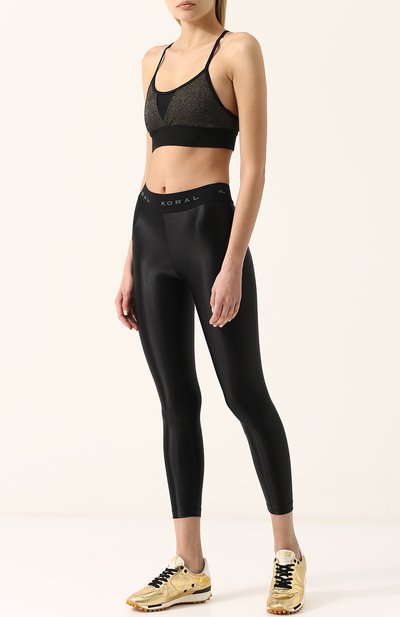 Укороченный спортивный топ с металлизированной нитью KORAL, арт. A237Q02, фото 2