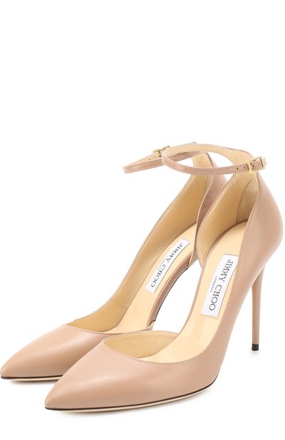 Кожаные туфли lucy 100 на шпильке JIMMY CHOO, арт. LUCY 100/KID, фото 1