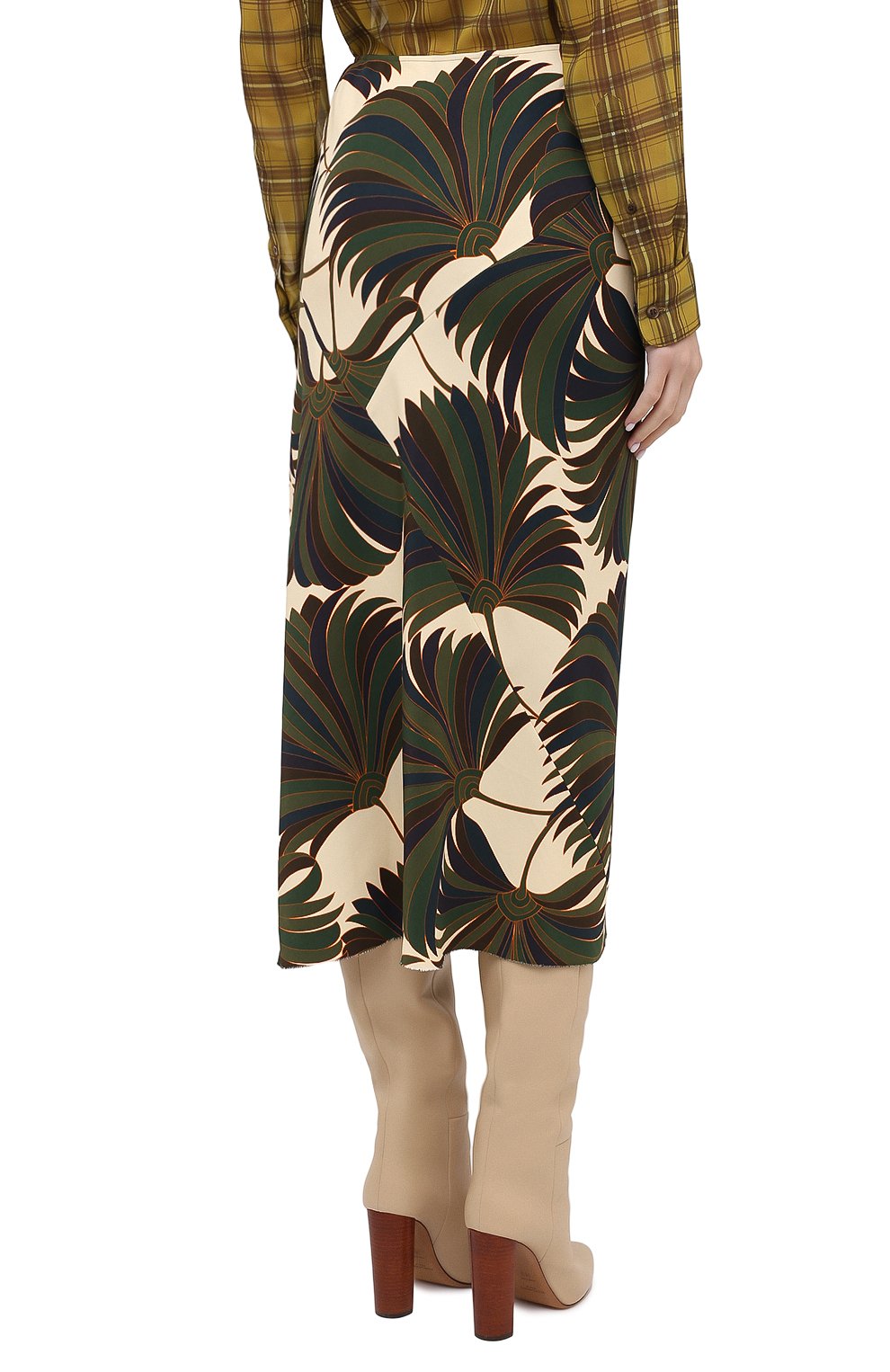 Юбка из вискозы DRIES VAN NOTEN зеленого цвета по цене 49950 руб., арт. 202-10894-1377, фото 5 Юбка из вискозы DRIES VAN NOTEN, арт. 202-10894-1377, фото 5