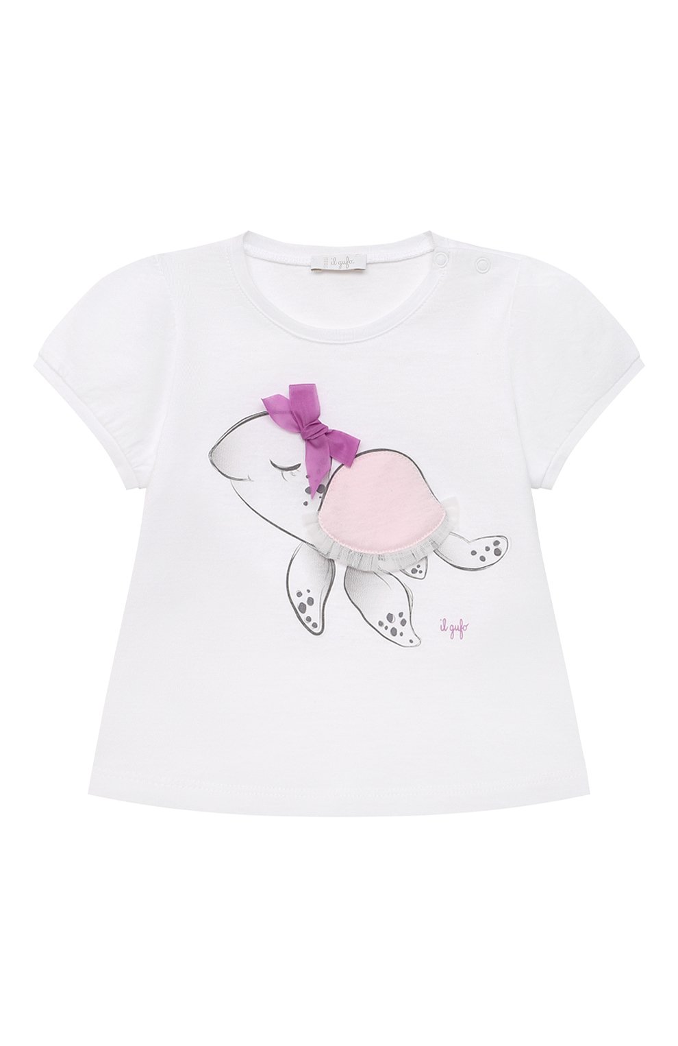 Комплект из футболки и шорт IL GUFO розового цвета по цене 8995 руб., арт. P21DP358M0014/24M, фото 2 Комплект из футболки и шорт IL GUFO, арт. P21DP358M0014/24M, фото 2