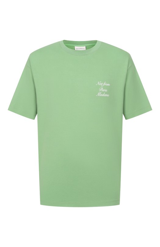 Хлопковая футболка Drole De Monsieur K-TS209-C0002-LGN Зелёный K-TS209-C0002-LGN