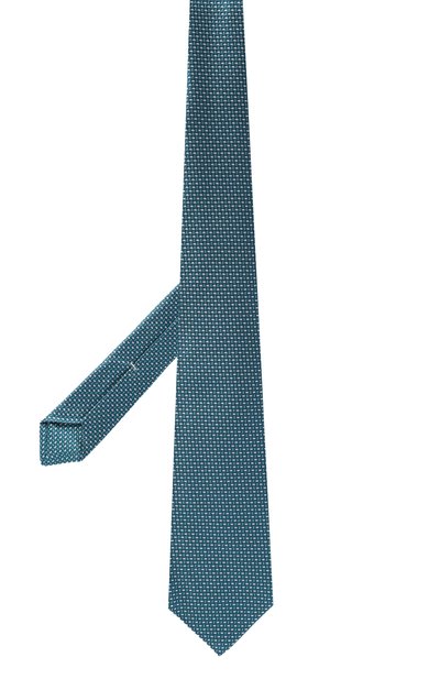 Шелковый галстук KITON бирюзового цвета по цене 38750 руб., арт. UCRVKLC06L1006, фото 3 Шелковый галстук KITON, арт. UCRVKLC06L1006, фото 3