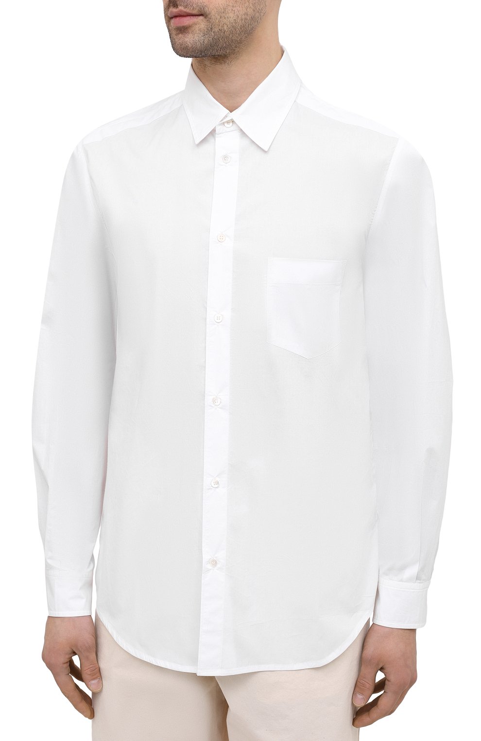 Хлопковая рубашка ISABEL BENENATO, арт. UW43S21, фото 3