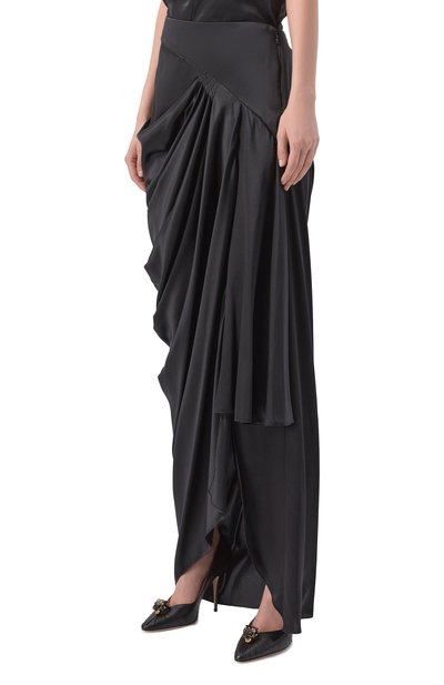Атласная юбка VALENTINO, арт. 8B0RAEW58M6, фото 3