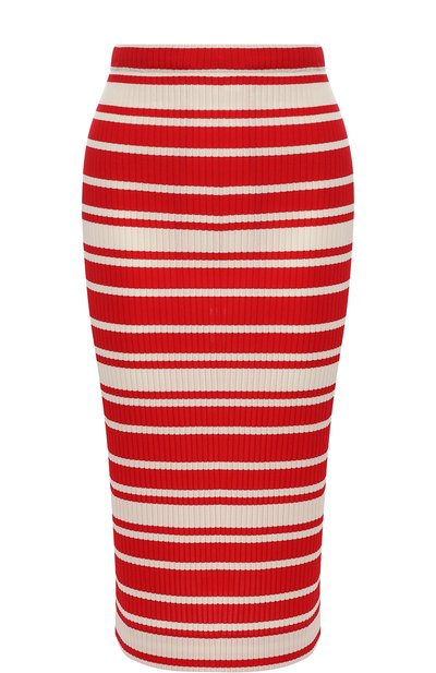 Вязаная юбка-миди в полоску PRADA, арт. 31092-1R1T-F0011, фото 1