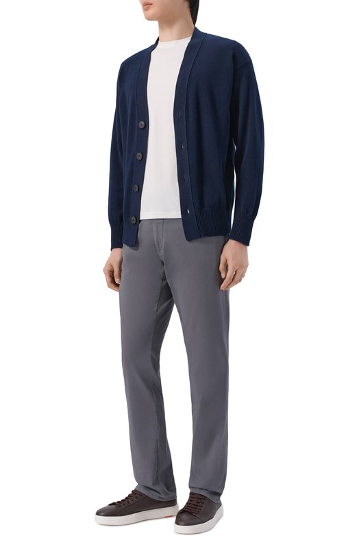 Хлопковый кардиган Gran Sasso 23188/18051 Синий  23188/18051 Фото 2