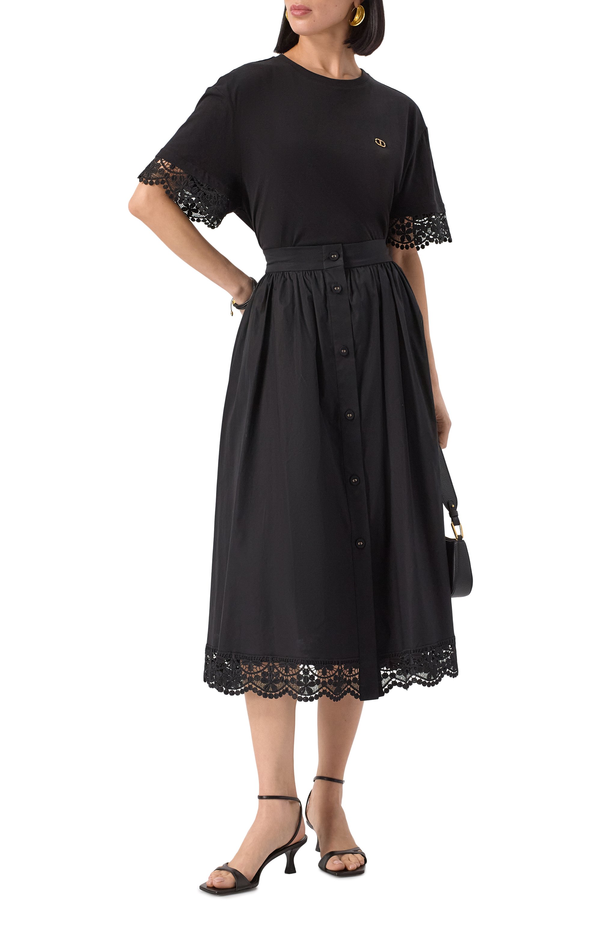 Хлопковая юбка TWINSET, арт. 251TT2095, фото 2