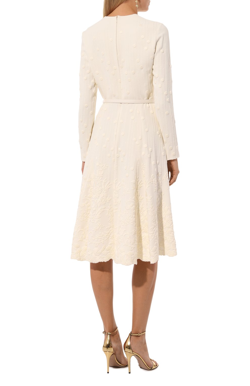 Платье из шелка и хлопка ELIE SAAB, арт. D0390, фото 4