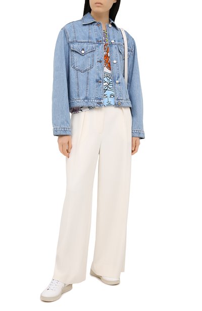 Хлопковая футболка VERSACE разноцветного цвета по цене 55250 руб., арт. A88532/1F00404, фото 2 Хлопковая футболка VERSACE, арт. A88532/1F00404, фото 2
