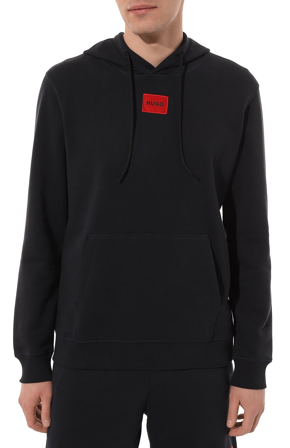 Хлопковое худи HUGO темно-синего цвета по цене 14950 руб., арт. 50458700, фото 3 Хлопковое худи HUGO, арт. 50458700, фото 3