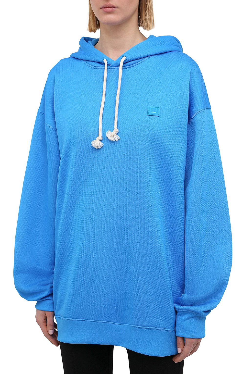 Хлопковое худи ACNE STUDIOS голубого цвета по цене 36250 руб., арт. CI0065/W, фото 3 Хлопковое худи ACNE STUDIOS, арт. CI0065/W, фото 3