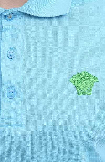 Хлопковое поло VERSACE, арт. A87427/A237141, фото 5