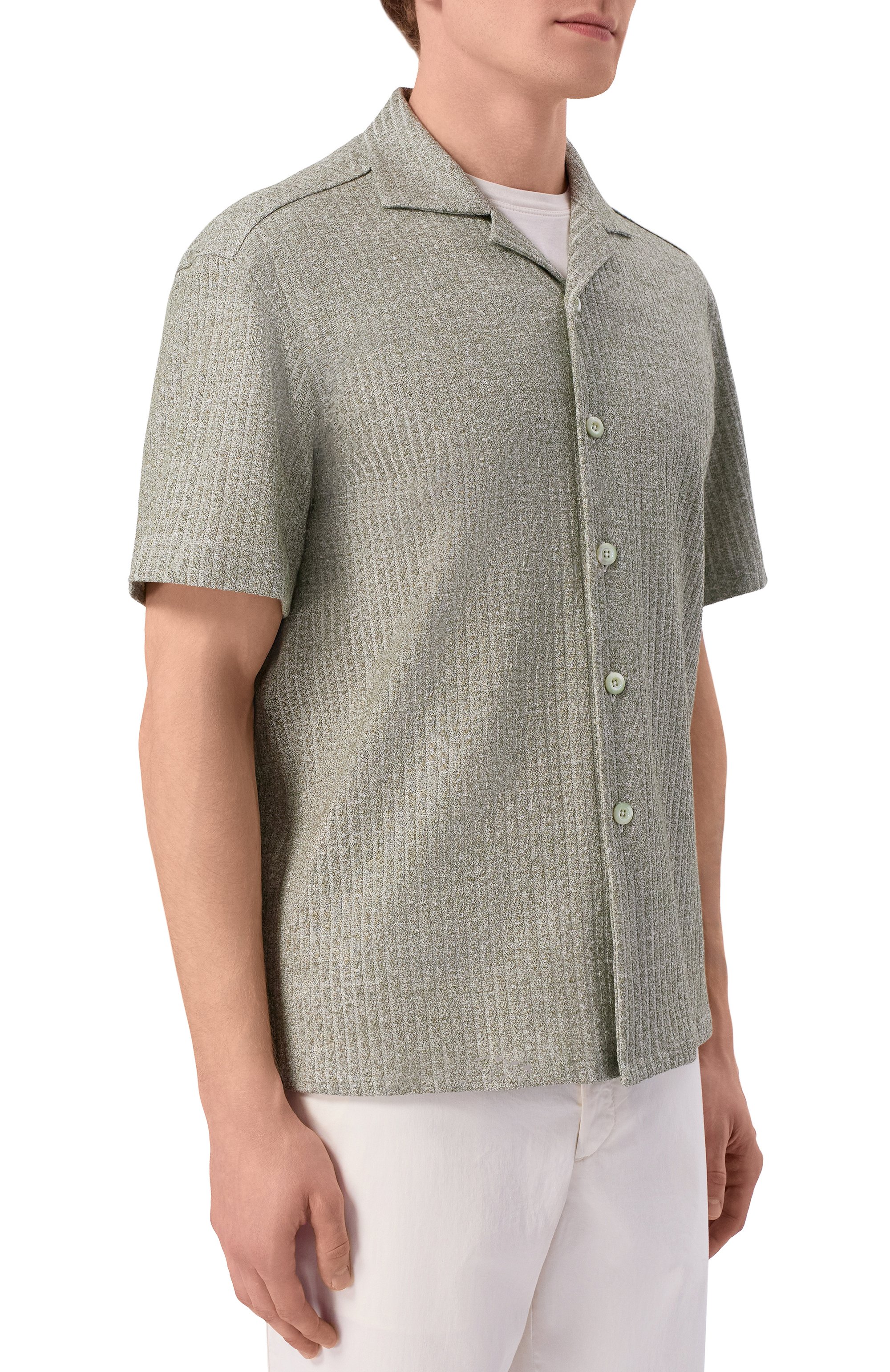 Рубашка изо льна и хлопка ANDREA CAMPAGNA, арт. HAVANA SHIRT/EE131, фото 3