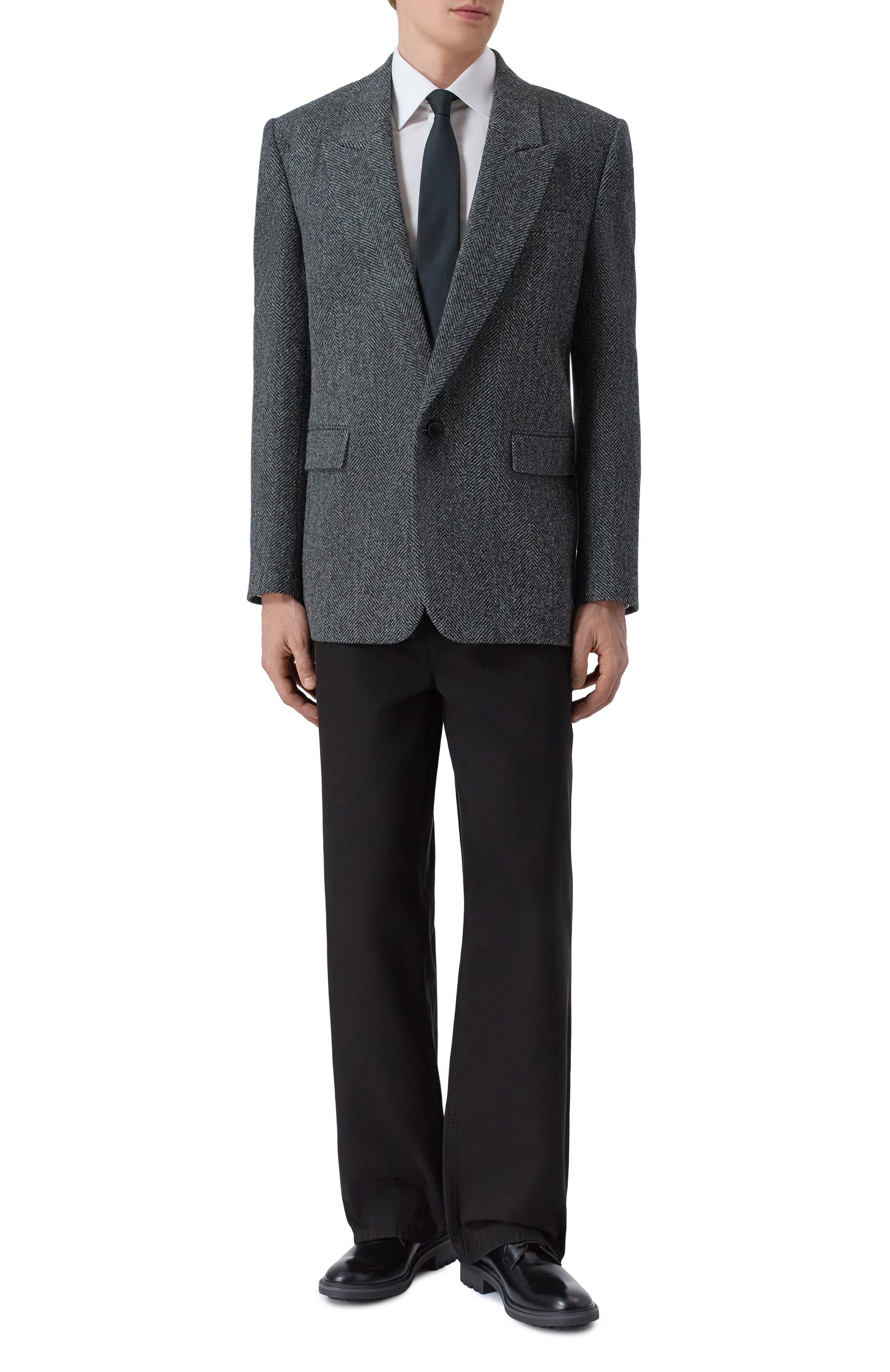 Шерстяной пиджак SAINT LAURENT, арт. 837196/Y3D06, фото 2