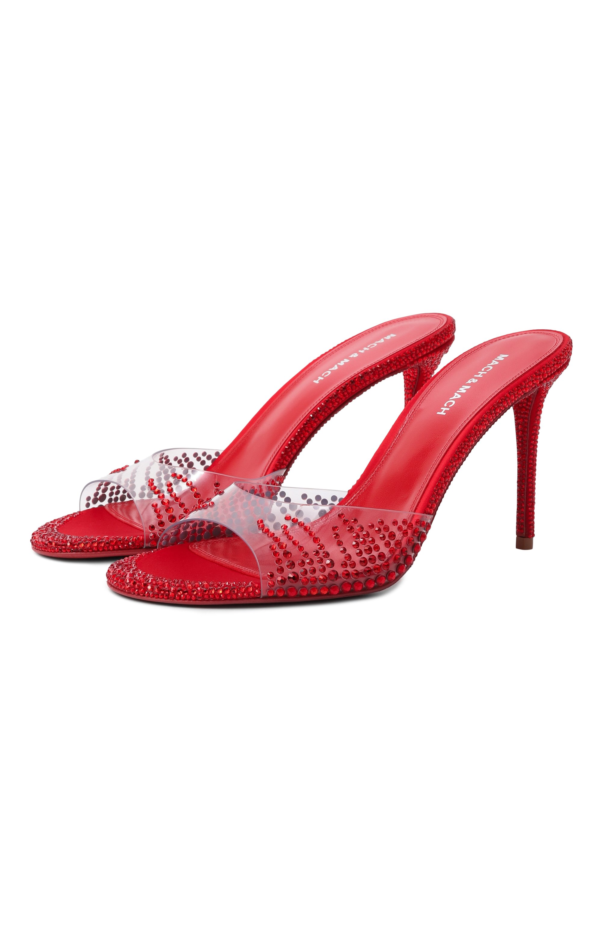 Мюли crystal flame 95 MACH & MACH, арт. R26S104495X24RED, фото 1