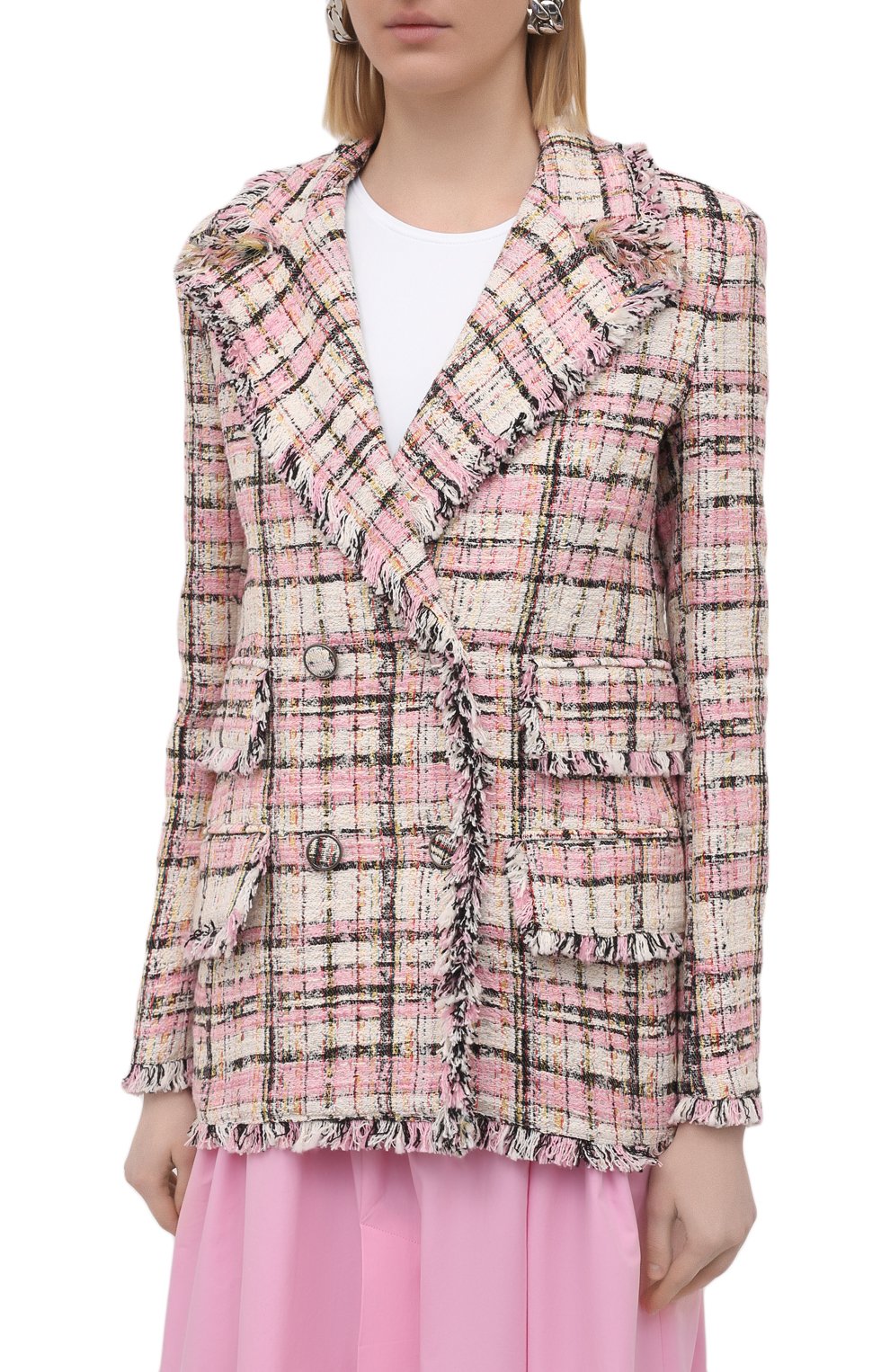 Хлопковый жакет MSGM, арт. 3041MDG08 217102, фото 3